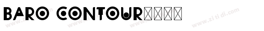 Baro Contour字体转换
